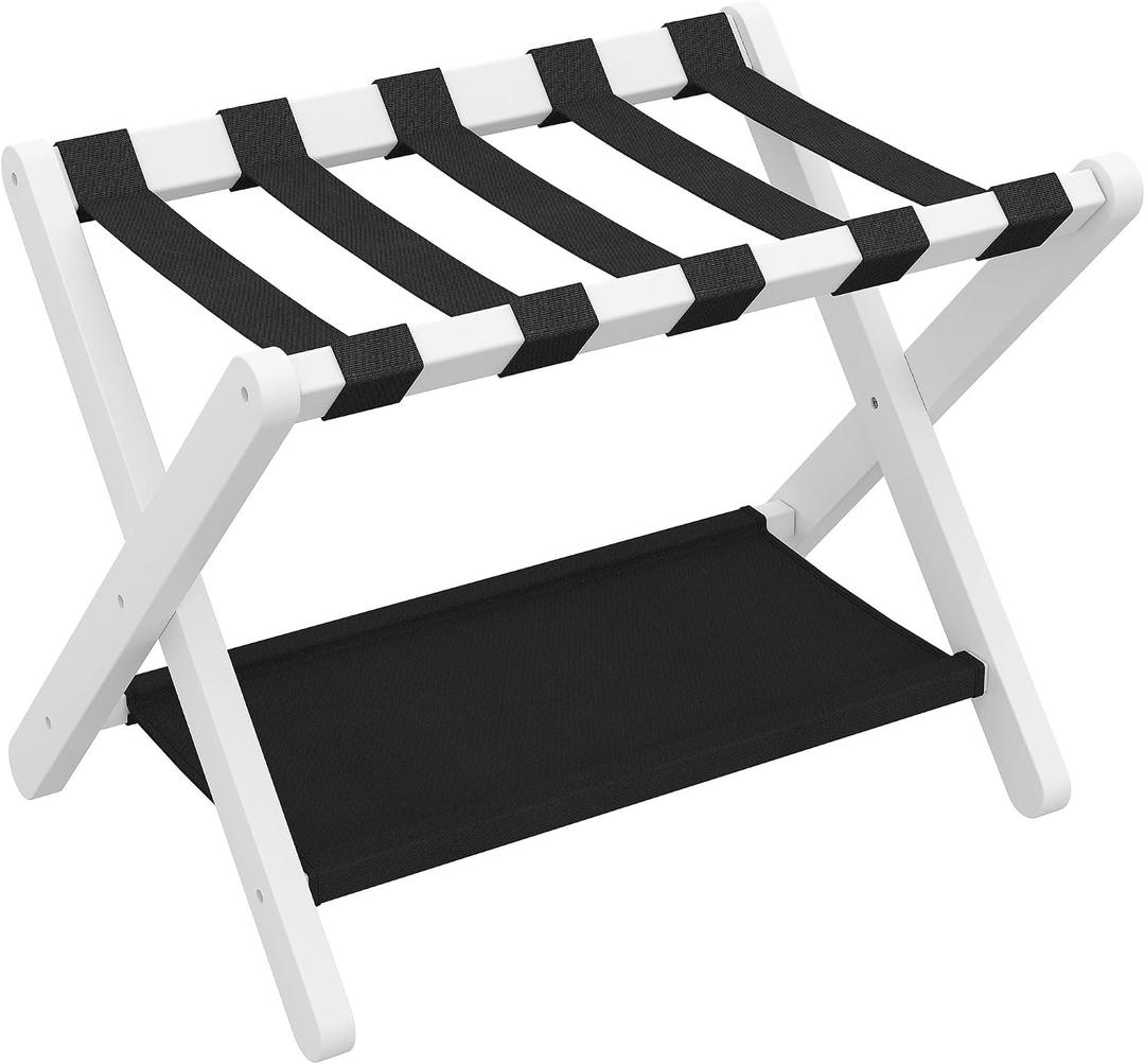 Heybly Luggage Rack for Guest Room, Folding Luggage Stand, HLR012W1