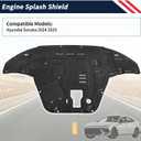Engine Splash Shield Guard for Hyundai Sonata 2024 2025 -Heavy-Duty PVC Skid Plate for Radiator, Engine&Transmission -Extended Coverage, Maintenance Holes&Ventilation Design