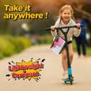 Trading Card Binder, 4 Pockets Card Holder, 55 Double Sided Removable Pages, 440 Card Sleeves, Toploader Binder, Portable Album Holder, Storage Box for Trading Cards (Pink Thunder)