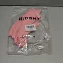 Womens T Shirt Short Sleeve Tshirt Ribbed Basic Tops Tee (Pink)