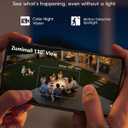 ZUMIMALL 2K Security Cameras Wireless Outdoor, Magnetic Mount, 130 View Outdoor Camera Wireless, 2.4G WiFi Battery Camera Indoor/AI Detection/3MP Color Night Vision/2-Way Talk/Cloud/Alexa/IP66
