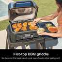 Ninja XSKGRIDLXL Woodfire Premium Griddle Plate, Compatible with OG800 and OG900 Series, Direct, Edge-to-Edge Heat, Ceramic, Nonstick, Precise Heat Control, 17.87'' x 12.35'', Black
