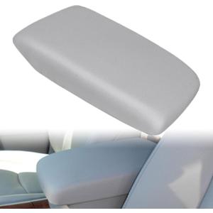 Mythoria Leather Center Console Armrest Lid Cover w/Base Replacement Compatible with Toyota Highlander 2008 2009 2010 2011 2012 2013 Gray