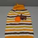 Vehomy Thanksgiving Dog Sweater Pet Pumpkin Turkey Clothes Costume Cat Stripe Turtleneck Knitwear Shirt Pullover Dog Puppy Thanksgiving Clothes for Small Medium Large Dogs Cats XXL