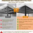 Heavy Duty King Size Bunkie Board 76x80'' King Sagging Mattress Support & Mattress Support Board for King Bed Under Mattress Bed Support Board Compatible with King Size Bed Slats Support