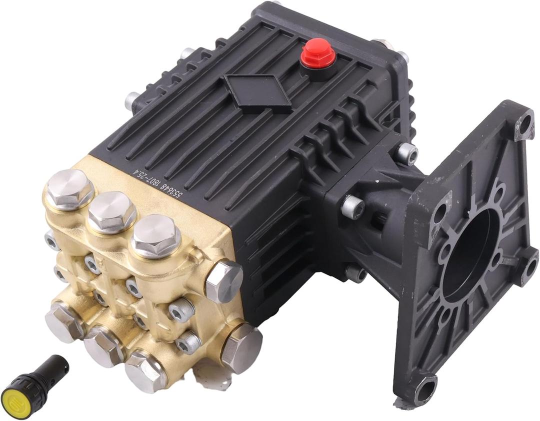 Pressure Washer Direct Drive Triplex Plunger Pump EZ4040G EZ4040 RRV4G40 Forged Brass Head 3400 RPM 4000 PSI 4.0 GPM 1" Hollow
