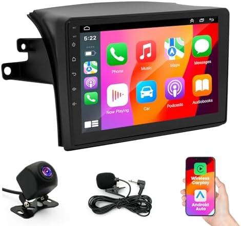 Android 14 Car Stereo Radio for Toyota Sienna 2004-2010, 4+64G 9" IPS HD Touch Screen Sienna Radio with Wireless CarPlay & Android Auto/Bluetooth/WiFi/GPS/Mirror Link/FM/SWC/Backup Camera/Mic