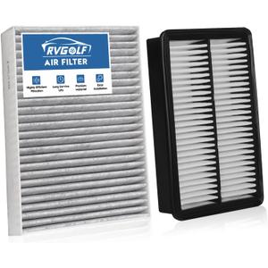 Engine+Cabin Air Filters Fit 2015 2016 2017 2018 2019 Hyundai Sonata 2.4L (Gas) Not for Hybrid Engine Air Filter Replacement Automotive Accessories CF12151 CA11942
