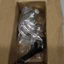 Aieve Stainless Steel Mason Jar Pour Spout Lid, 2 Pack Wide Mouth Mason Jar Pitcher Flip Cap Lids with Handle for Ball Jar Lids (3.38 inch)