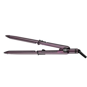 BaBylissPRO Nano Titanium Prima Ionic Hair Straightener  Professional Flat Iron & Curling Iron in One for Stylists, Pro Styling Hair Tool (1 1/4 Inch, Nightfall)