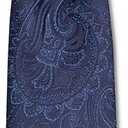 Enlision Skinny Ties for Men 2.17" Mens Necktie Formal Business Silk Slim Tie Woven Jacquard Thin Tie Wedding Party Navy blue