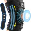 Fit Geno Hinged Knee Brace for Meniscus Tear: Adjustable Support for Knee Pain w/Built-in Side Stabilizers & Removable Metal Hinges for ACL MCL Injury or Surgery Recovery - Men and Women Size Plus