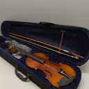 Pyle 3/4 Size Beginner Violin Starter Kit, Violin Starter Package with Travel Case & Bow, Extra Strings, Digital Tuner, Shoulder Rest & Cleaning Cloth for Students, Kids, Adults