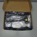 Hillban 5 Pcs Halloween Judge Costume Accessory Judge Robe False Collar Wooden Gavel Wig and Glasses for Halloween Cosplay(White Wig, Adult)