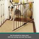 MyPet Windsor Walk Thru Pet Gate: 28.68" - 47.85" Wide Dog Gate. Hardware Mount, Dog Gates for The House, Cat Gate for Doorway. 31" Tall, Matte Bronze