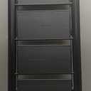 WOA WOA 5 Step Ladder with Anti-Slip Aluminum Pedal, Folding Ladder for Home with Handrails, Lightweight and Sturdy, Reach 9 ft for Kitchen Closet Office, Holds 330lbs - Black