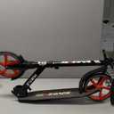 Hurtle Renegade Kick Scooter for Kids, Teenagers & Adults - 2-Wheel Folding Scooter with Adjustable T-Bar Handlebar - Alloy Anti-Slip Deck (Black)