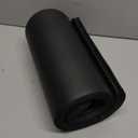 Yoga Knee Pad Cushion 0.8inch (20mm) Thick Yoga Mat with Carrier Strap for Pain Free Knees, Elbows, Wrists and Back, Workout Mats for Home Gym, Pilates, Planks, Ab Rollers (24"x10"x0.8") (Black)