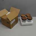 16oz 4 Pack Overnight Oats Containers with Lids, Glass Mason Jars with Acacia Wood Airtight Lids, Wide Mouth Meal Prep Storage Jars for Yogurt, Chia Pudding, Salad, Parfait, Snacks, Spice