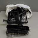 ADBIU Over The Sink Dish Drying Rack (Expandable Height and Length) Snap-On Design 2 Tier Large Dish Rack (Black)