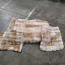 Lotus Karen Fluffy Comforter Cover Set-Rabbit Fluff Faux Fur Duvet Cover King Size,Tie-Dye Coffee Plush Fuzzy Furry Bedding Sets 3Pieces(1 Duvet Cover & 2 Pillow Shams),Zipper Closure