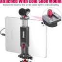 U-pad III Aluminum iPad Tripod Adapter - 7.9-12.9in Metal Mount w Cold Shoe & Acra Swiss QR Mount for iPad, iPhone & Air