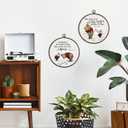 Giosve Cute Bear Pig Nursery Round Wall Art Canvas Framed Poster, Kids Room Decor, Cartoon Bear Pig Hanging Wall Sculptures for Baby Boys Girls Toddler Nursery Room Bedroom Decor, 10x10 Inch Set of 2