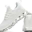 Wrezatro Women's Slip on Walking Running Shoes Blade Tennis Casual Fashion Sneakers Comfort Non Slip Work Sport Athletic Trainer White US 11