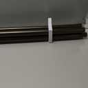 Double Curtain Rod 72 to 144 Inch, HOTOZON 1 Inch Heavy Duty Curtain Rods for Windows, Telescoping Double Drapery Rod with Simple Cap Finials, Bronze