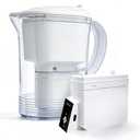 Electric Water Filter Pitcher for Tap and Drinking Water,Long-Life FilterRemoves 99% Lead, BPA-Free, Fits Fridge, for Tap Water Purification (White)