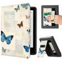 CoBak Case with Stand for 6.8 inch E-Book Reader -Cover with Auto Sleep Wake, Card Slot, Hand Strap Feature - Fits 11th Generation (not Compatible with Meebook/KoBo）