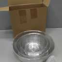 Hoolerry Plastic Plant Saucer Clear Deep Drip Tray Thickened Clear Plant Saucers Trays for Pots Deep Drip Trays for Home Garden Indoor and Outdoor Potted(15 Pcs,8, 10, 12 Inch)