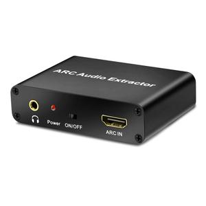 HDMI ARC Audio Extractor, SPDIF Optical Coaxial to RCA 3.5mm Stereo Audio Converter Adapter, Support 192kHz & 5.1CH for HDTV, Headphone Amp for Home Theater