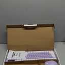 Wireless Keyboard and Mouse Combo, FullSized Wireless Keyboard and Adjustable DPI Mouse, 2.4GHz USB Receiver, Silent Keyboard and Mouse for PC, Windows, MAC, Desktop, Laptop(Purple)
