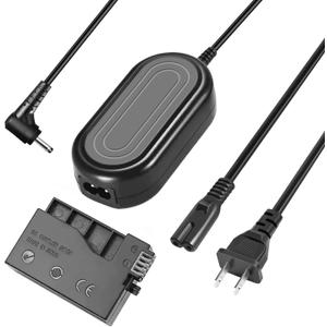 Gonine LP-E8 Dummy Battery and ACK-E8 AC Power Adapter Kit for Canon EOS Rebel T5i T4i T3i T2i 700D 650D 600D 550D - Continuous Power Supply for Video Recording, Live Streaming.