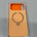 TORRAS Ostand Q3 Silicone for iPhone 17 Pro Max Case, Fit for MagSafe, 360 Spin Ring Stand, Liquid Silicone Cozy Vibrant Grip, Camera Control, Protective Case for iPhone 17 Pro Max, Pastel Orange