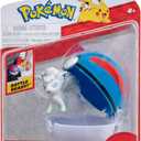 Pokmon PKW3135 Clip 'n'Go Pok Balls Alola Vulpix & Super Ball, Official Pokball with 5 cm Figure