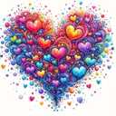 JFYHAB 5D Heart Diamond Painting Kits for Adults, Heart Diamond Art Kits for Adults Beginner, DIY Full Drill Diamond Dot Gem Painting for Home Wall Decor 12x12inch