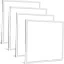 4 Pack 2x2 LED Flat Panel Lights for Drop Ceiling 45W, 5800LM 5000K Troffer Replacement Light Fixture, 0-10V Dimmable Recessed Edge-Lit Led Drop Ceiling Lights for Commercial Office, ETL Listed