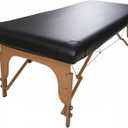 Massage Table Cover Protector Vinyl Leather Spa Bed Sheets, Waterproof & Oilproof - Fits 28" to 31" x 74" Massage Beds, Wipeable & Reusable (Black)
