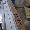 SmartStandard 42in x 96in Double MDF Sliding Barn Doors with 7FT Bypass Barn Door Hardware Kit, Save Space, Waterproof, Easy Install, Fit 72in-76in Openning, White