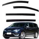 YLSCOO Window Visors Rain Guards fits 2017-2026 Pacifica, Out-Channel Window Wind Deflectors Vent Shades Accessories, Dark Smoke 4 Pcs, 2018 2019 2020 2021 2022 2023 2024 2025