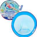 SwimWays Spring Float Premium Papasan Pool Lounger, Inflatable Pool Floats Adult with Fast Inflation for Ages 15 & Up (Papasan Blue (New Version))