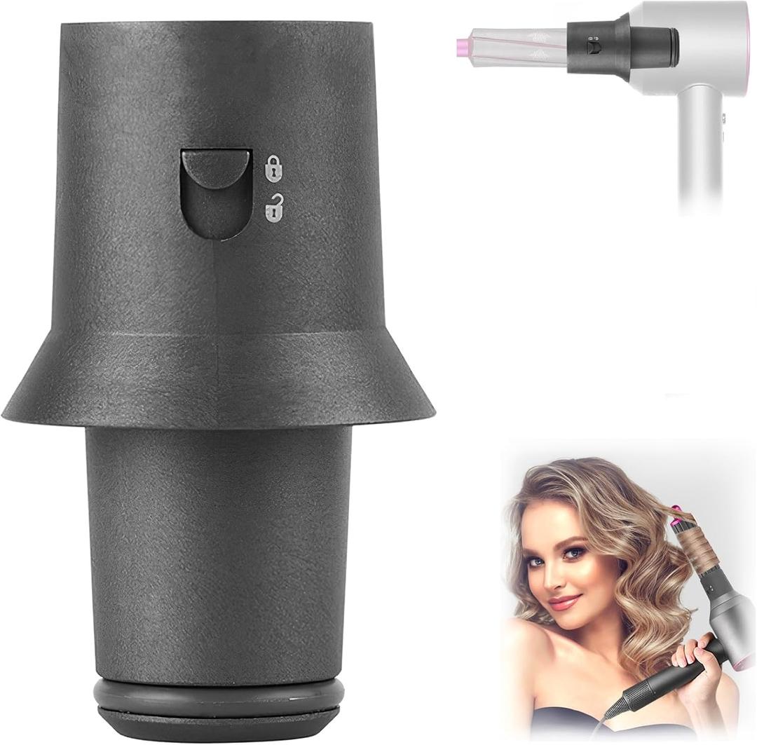 Upgraded Replacement Adapter for Converting Dyson Supersonic Hair Dryer to Curling Iron Styler (HD01, HD02, HD03, HD04, HD07, HD08)