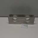 Leinuosen Door Reinforcement Plate for 1-3/4" Thick Doors, Stainless Steel Reinforce and Repair Doors Silver Latch Deadbolt Cover Jamb Plate, 2 Hole, Add Extra Security to Your Home(1 Pack)