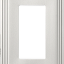 DEWENWILS 1 Pack Brushed Nickel Outlet Covers & Switch Plates Decorative Metal Wall Plates, Round Corner Design for Decorate Light Switches (1-Gang Standard Size)