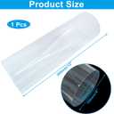 Piutouyar Round Clear Rigid Tubing Pipe,3.78 Inch (96 mm) ID x 4 Inch (100 mm) OD x 12 Inch (305 mm) Length Rigid Tubing Plastic Polycarbonate Tube