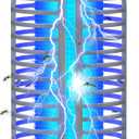 Cordless Bug Zapper for Outdoor Indoor & Portable Rechargeable Camping Mosquito Zapper, Wireless Electric Insect Fly Zapper for Patio, Porch, Garden, Kitchen (White)