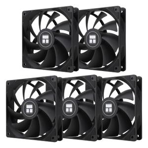 Thermalright TL-C12C X5 CPU Fan,Black Cooling, Fan in The unlit VersionEstablish Ties or Contact PC Fan with 1550RPM Speed, 120mm Computer Case Cooler,PWM Control for Case and Liquid Cooler