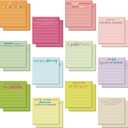 Yinder 24 Pcs Inspirational Sticky Notes - Employee Appreciation Thank You Gifts Bulk, 3x3 Mini Pocket Notepads for Teacher Office Staff End of Year Motivational Supplies (Appreciation,Macaron Color)